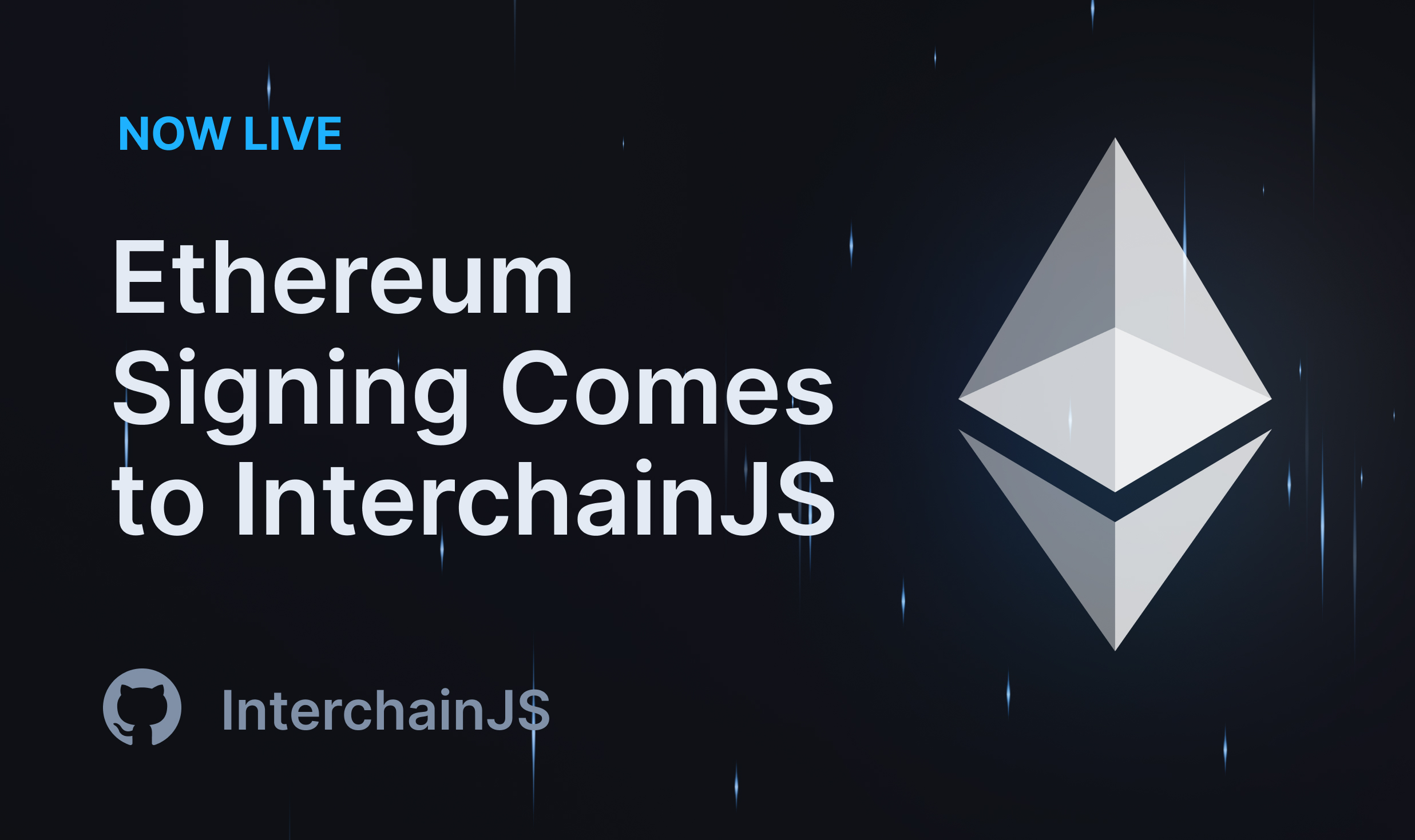 Ethereum Signing Comes to InterchainJS